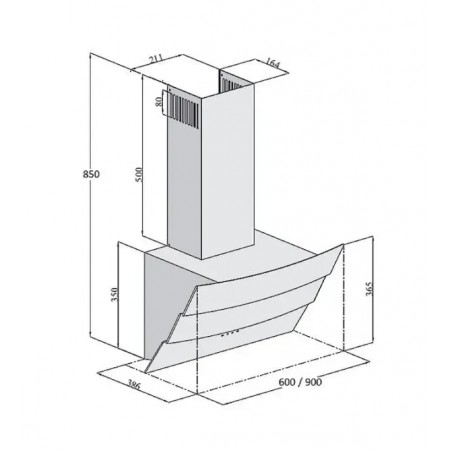 Вытяжка Stella 60 Black A-26